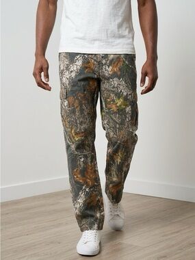Browning Men's Relaxed Cargo Jeans - Green/Brown Camo